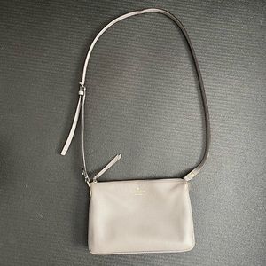 Kate Spade Gray Jackson Triple Gusset Crossbody